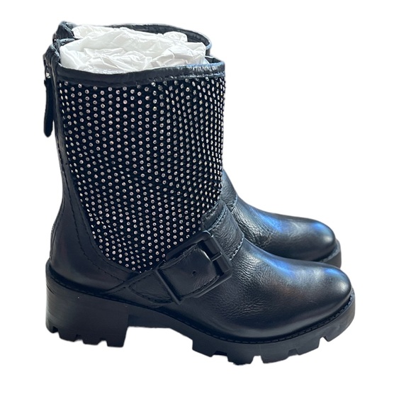 SCHUTZ GALENA STUDDED LEATHER MOTO BOOTS - BRAND NEW IN BOX! - Picture 5 of 11